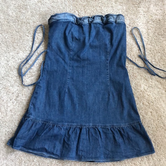 Juicy Couture Mini Blue Jean Dress (Lg) - Disc Shipping - Picture 1 of 3
